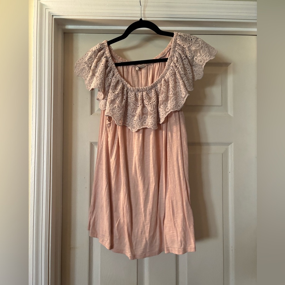 Pink Lacey Top